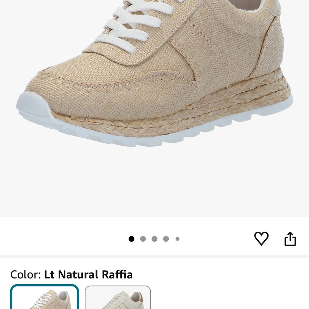 Dolce Vita Light Natural Raffia Sneakers